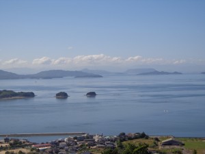 屋島もきれいに見えました。