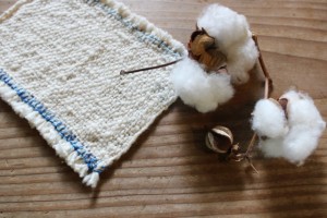 綿から布を織るイベント